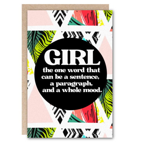 Wholesale-Just Because-GIRL. Card
