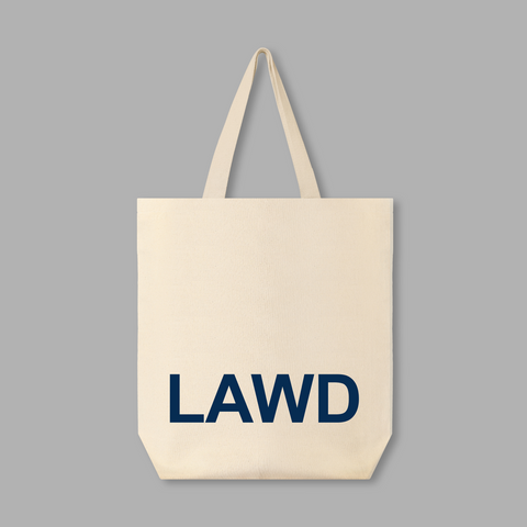 *Pre-Order* Canvas Tote Bag– 100% Cotton, Eco-Friendly - LAWD Market Bag