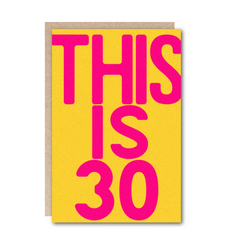Wholesale-Birthday-This is 30 Birthday Card