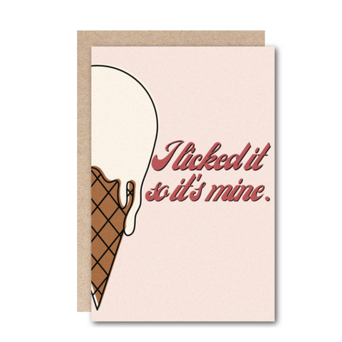 Wholesale-Love-I Licked It So It's Mine Card