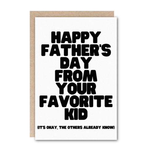 Wholesale-Father's Day-Dad's Favorite Card