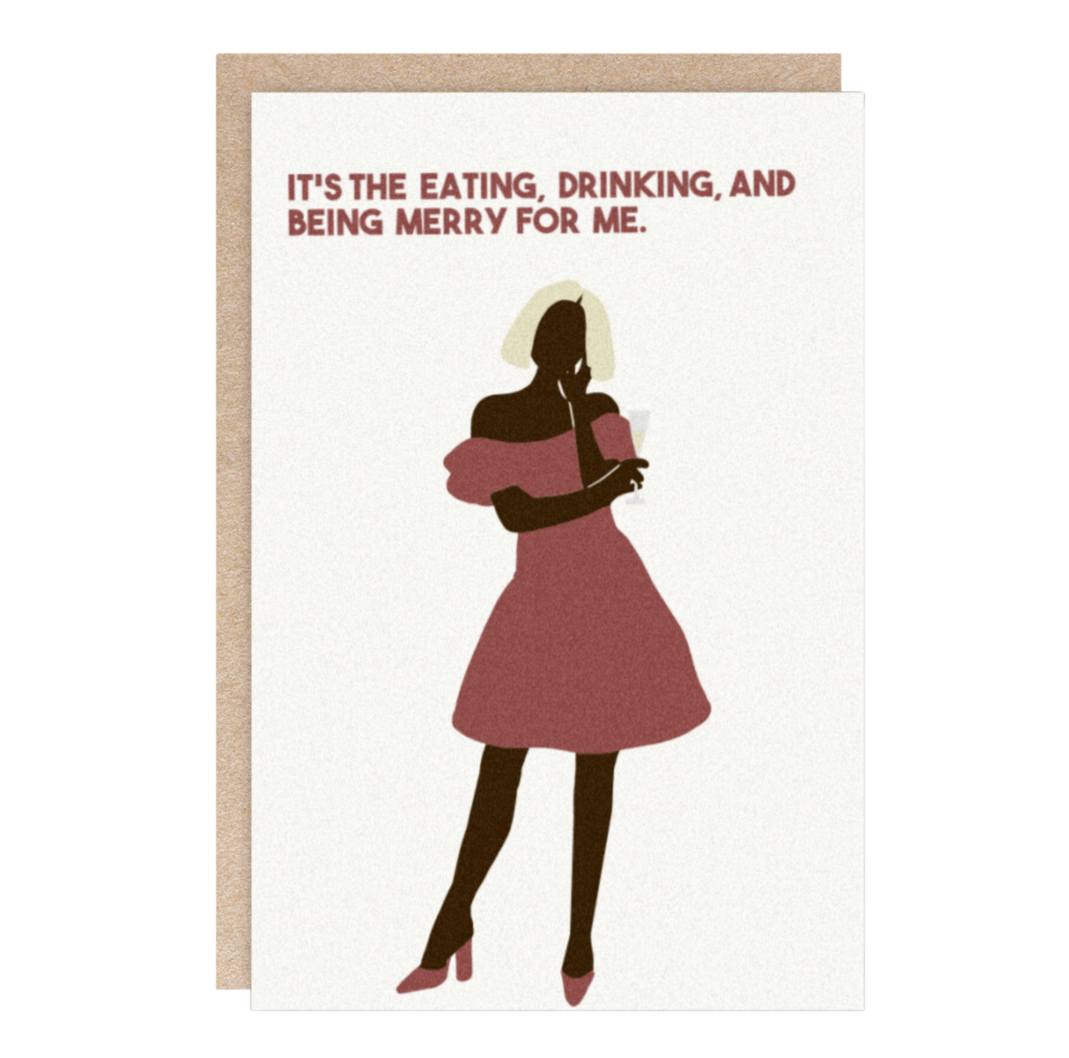Christmas Greeting Card - Eat, Drink, & Be Merry
