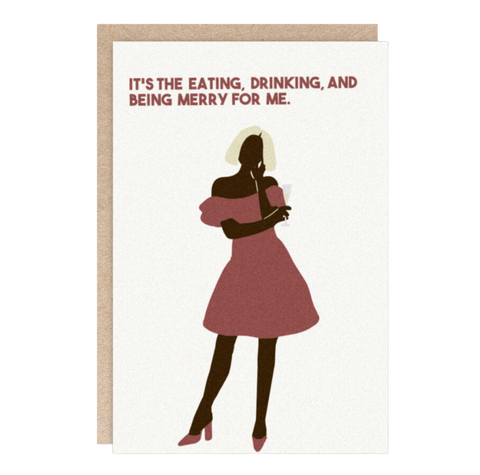 Christmas Greeting Card - Eat, Drink, & Be Merry