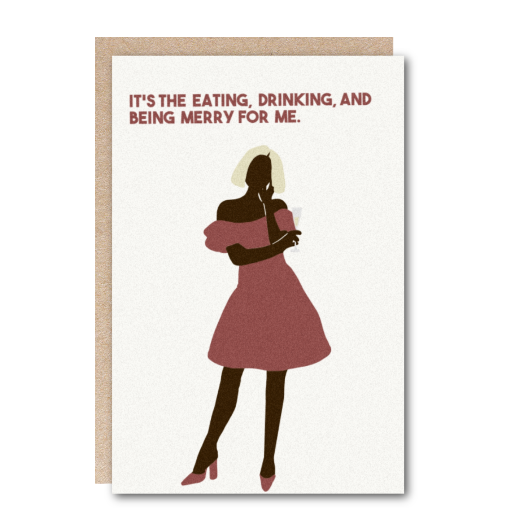 Wholesale-Holiday-Eat, Drink, & Be Merry Card
