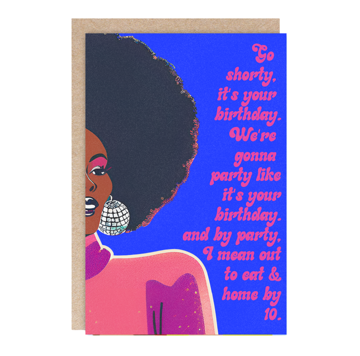 Birthday Greeting Card- Go Shorty