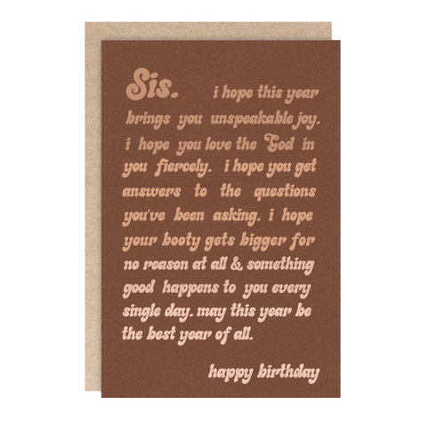 Birthday Greeting Card – Blank Inside, Artist-Designed by Kindred Paper, Wholesale, Retail Stockists