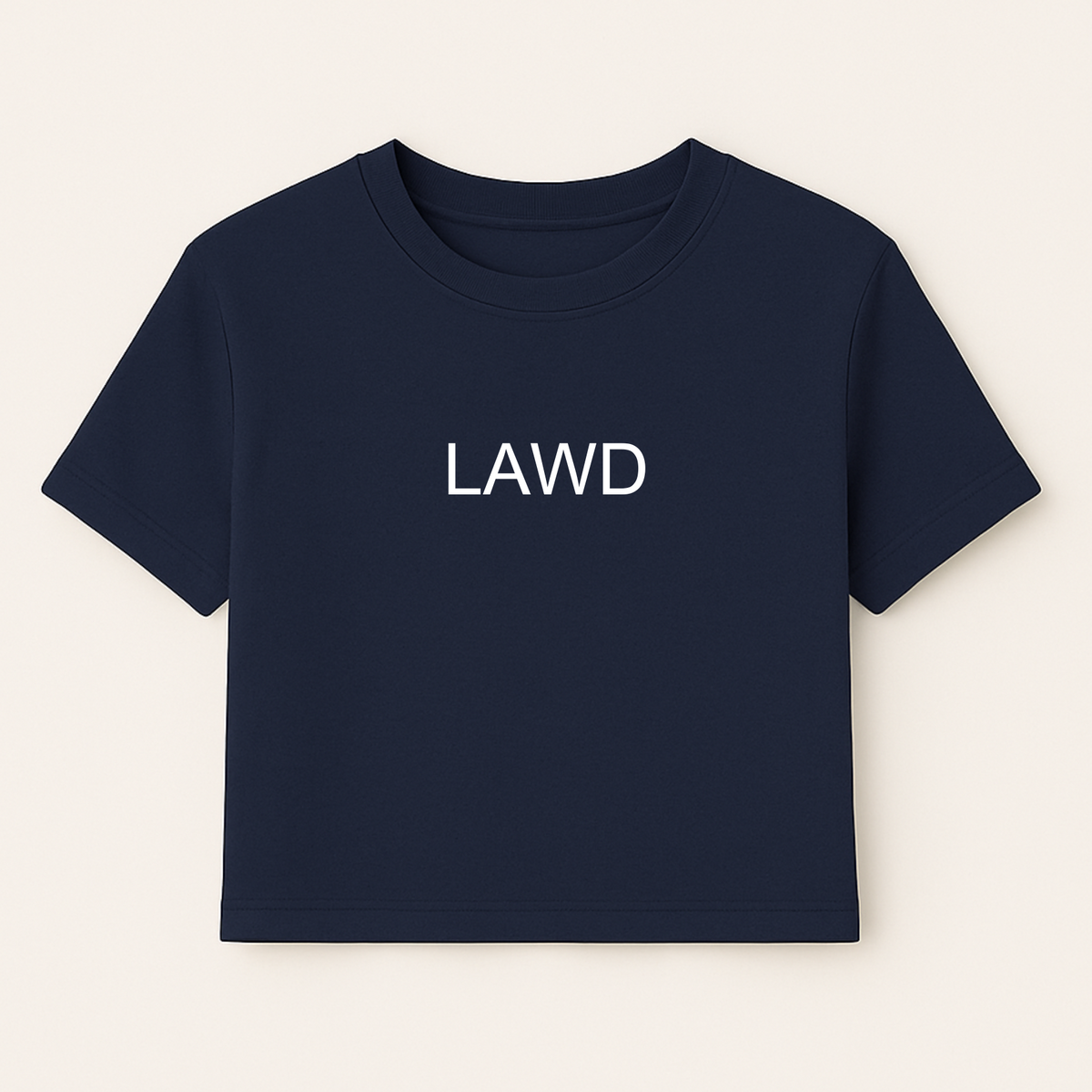 *Pre-Order* LAWD Women's Crop Tee - Eco-Friendly, Made with Recycled Materials
