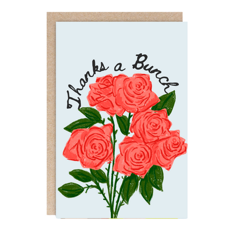 Thank You Greeting Card- Thanks A Bunch