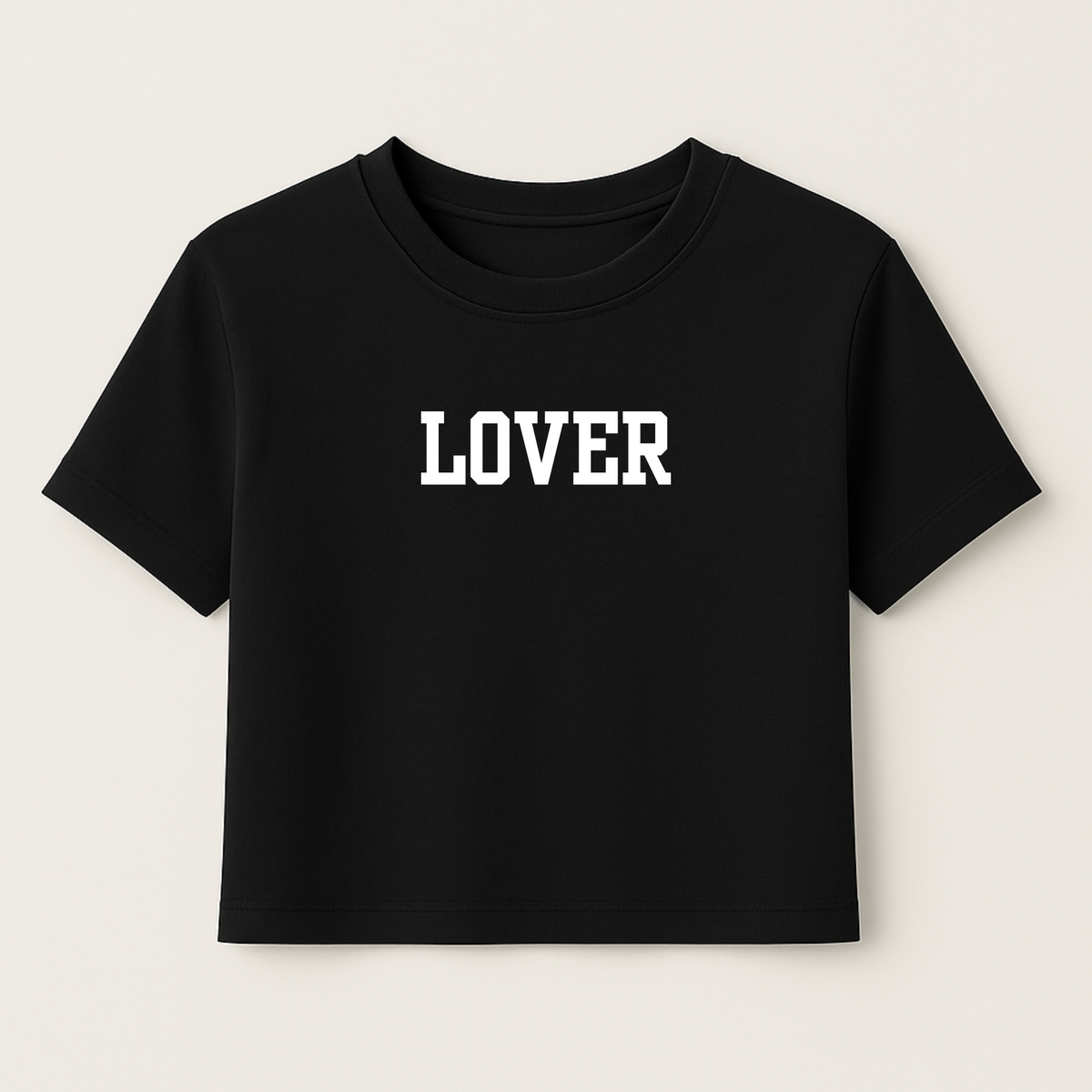 *Pre-Order* LOVER Women's Crop Tee- Eco-Friendly, Made with Recycled Materials